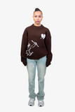 Amor Knit Sweater Mocha Brown