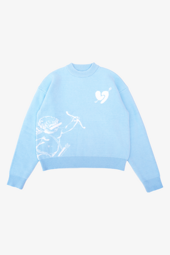 Amor Knit Sweater Baby Blue