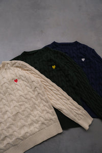 Classic Knit Sweater Cream