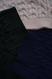 Classic Knit Sweater Forest Green