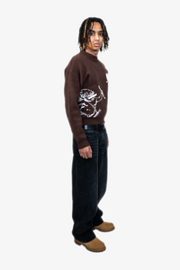 Amor Knit Sweater Mocha Brown