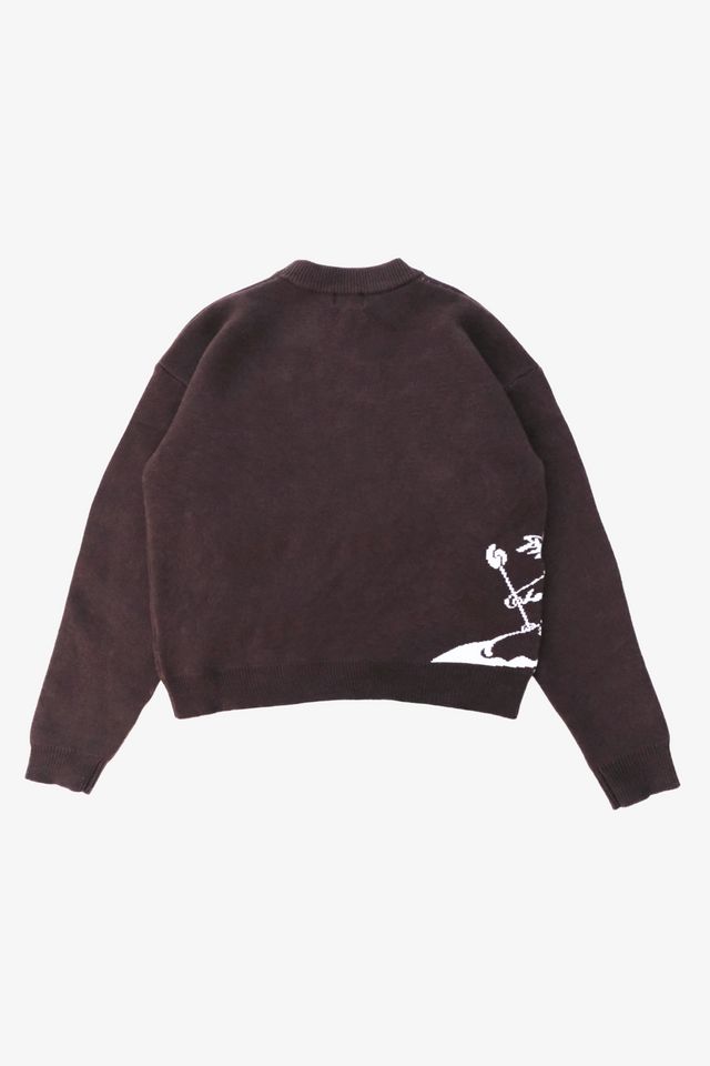Amor Knit Sweater Mocha Brown