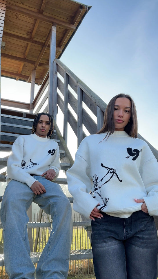 Amor Knit Sweater Snow White V1